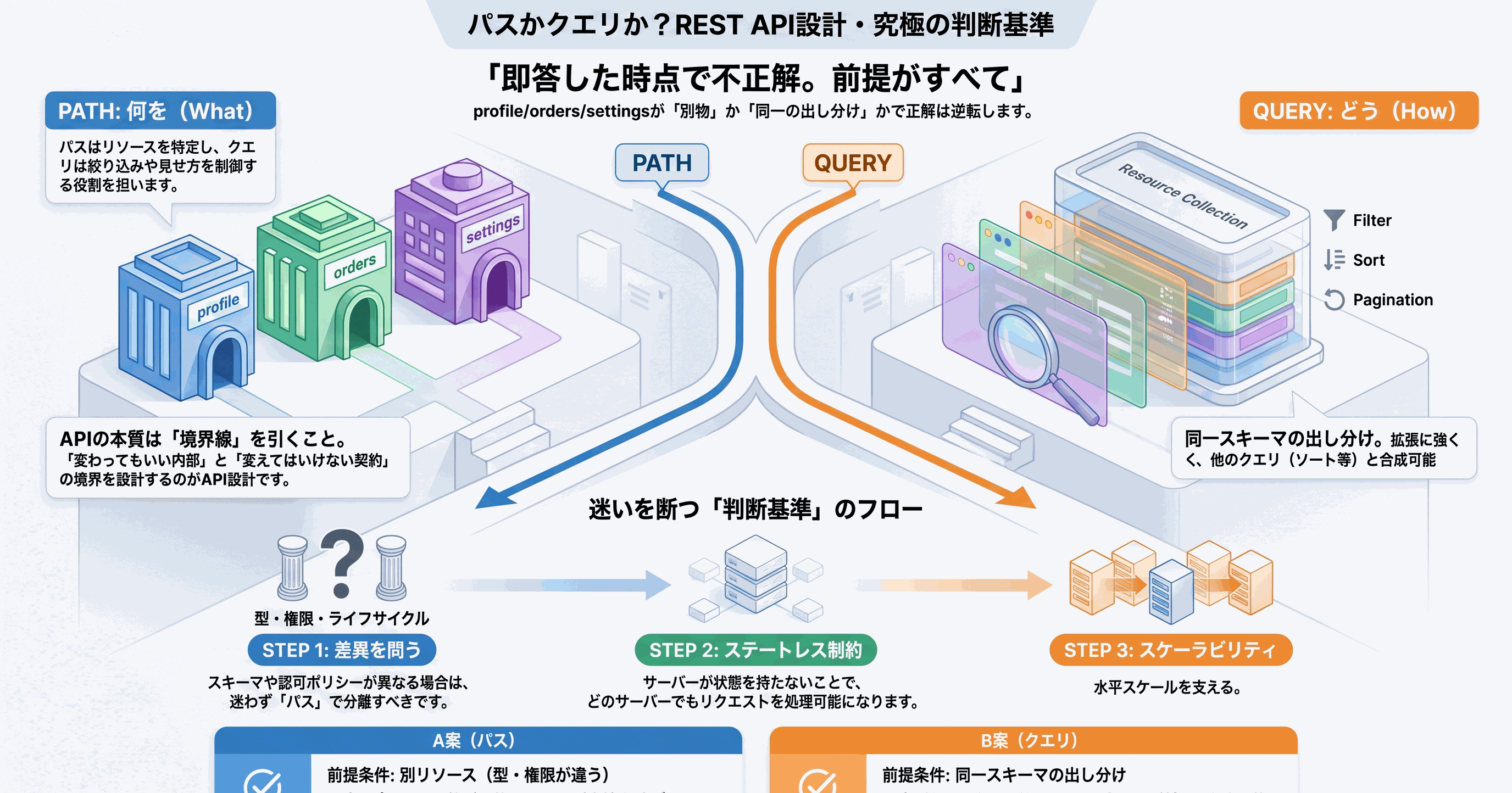 記事全体の判断基準を 1 枚にまとめたインフォグラフィック