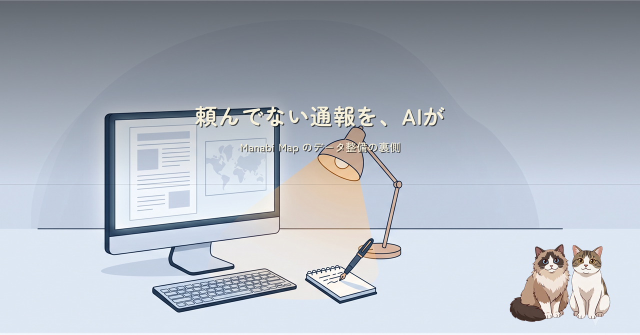 夜の作業机で AI が通報メールを草稿しはじめるヒーロー画像