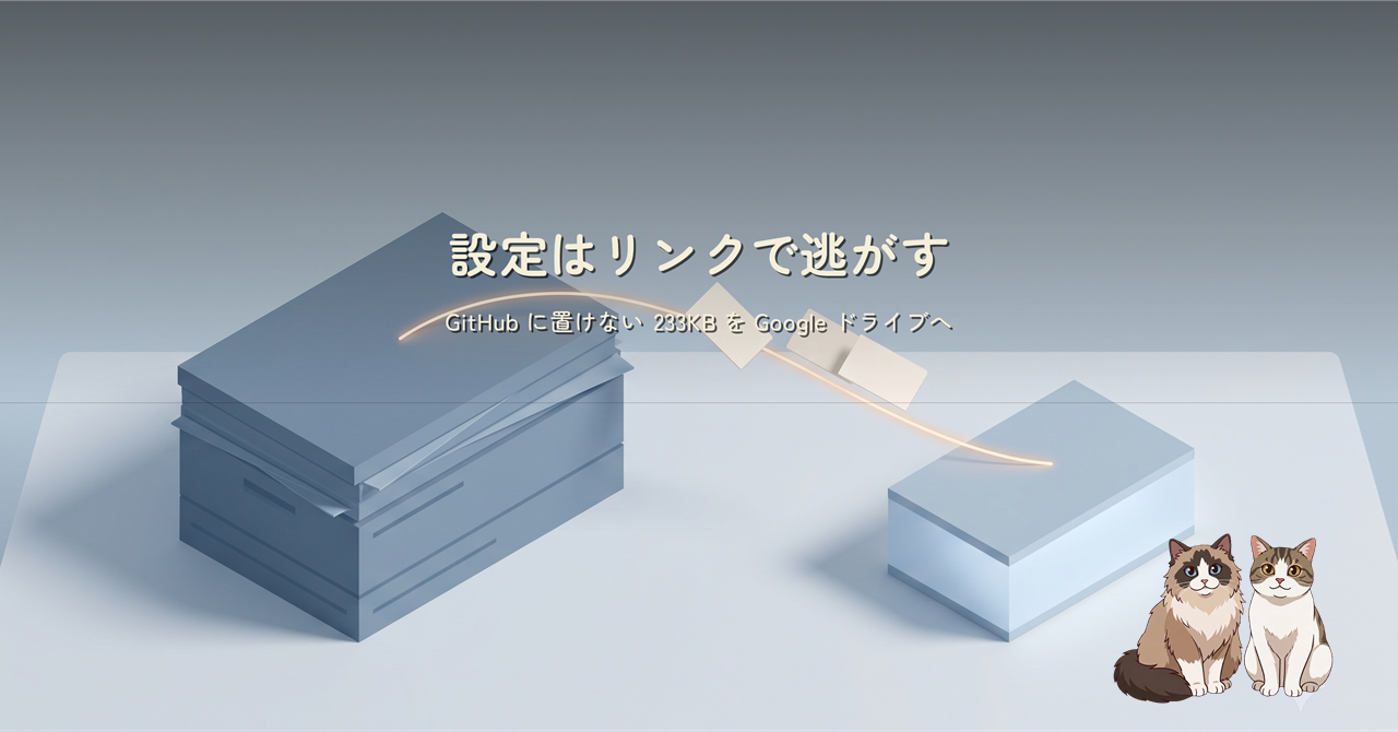 大きく雑然としたボリュームから、小さく整ったボリュームへ書類が 1 本の糸を伝って渡っていく図